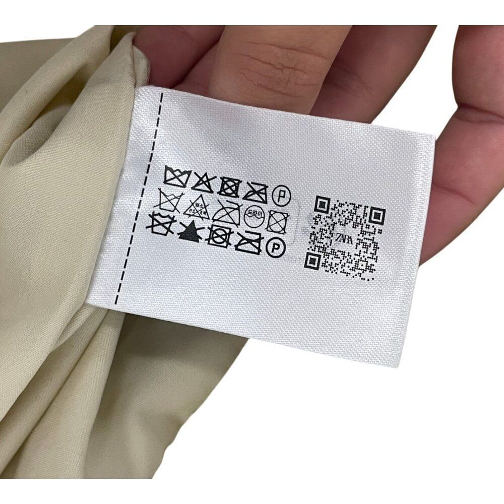 Zara Womens Faux Fur Coat Jacket XS Oyster White Teddy collared 4391/855 NWT - Picture 14 of 16